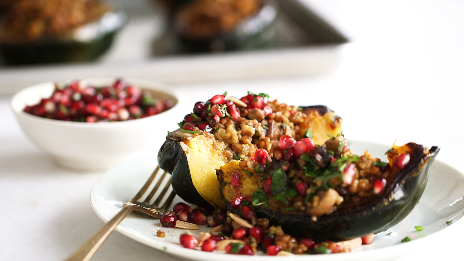 Video Acorn Squash with Mixed Grain Stuffing Video Martha Stewart